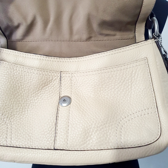 Coach Leather Flap Shoulder Bag - Picture 3 of 12